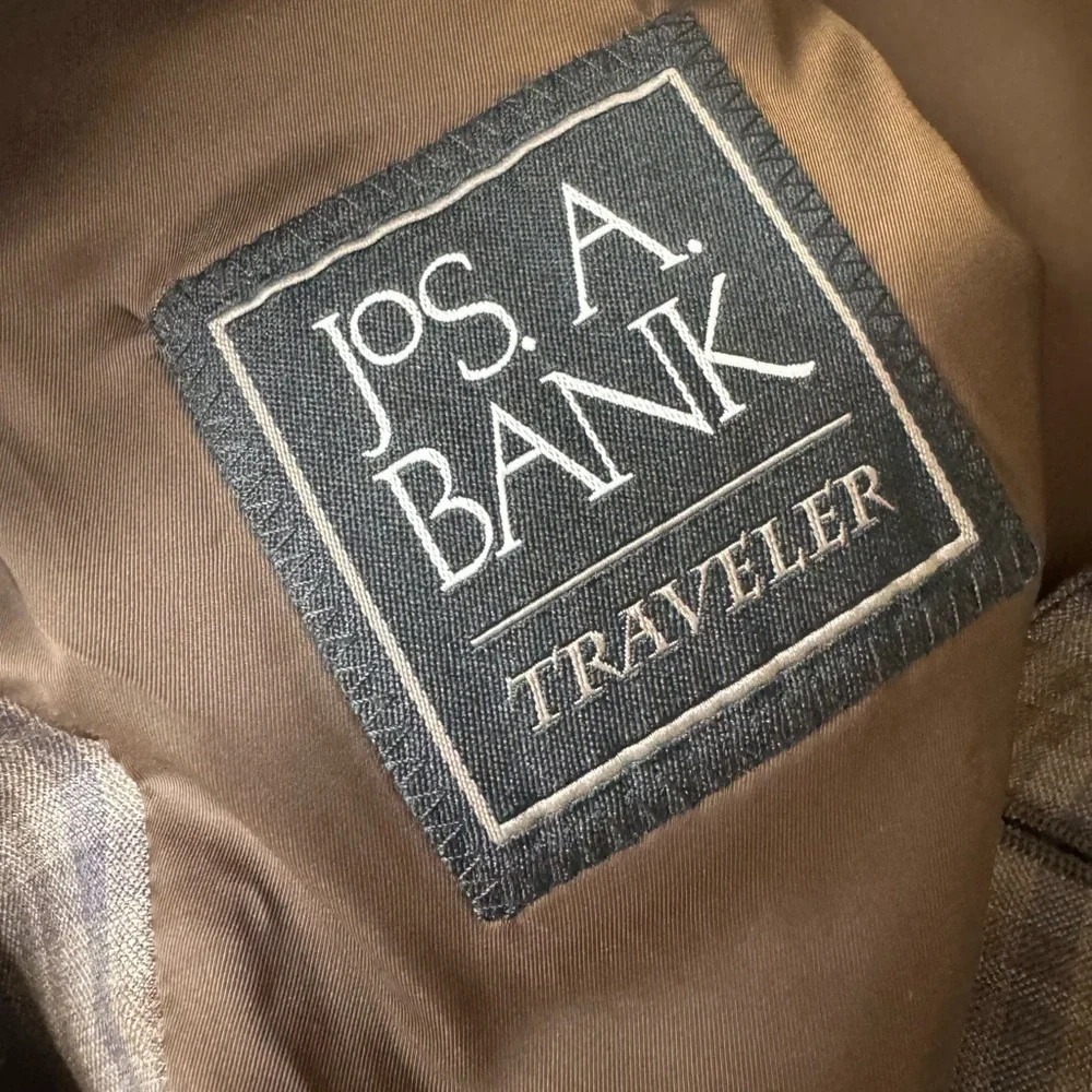 Men! Jos. A. Bank Wool Checkered Sport Coat size 46R